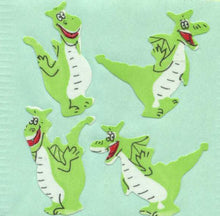 Load image into Gallery viewer, Wholesale - Pack of 12 Paper Stickers - Funny Dragons