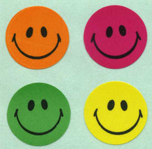 Load image into Gallery viewer, Wholesale - Pack of 12 Paper Stickers - Smiley Faces