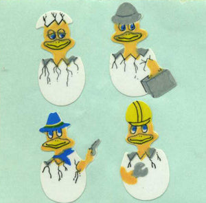 Wholesale - Pack of 12 Paper Stickers - Chicks In Eggs