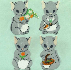 Wholesale - Roll of Paper Stickers - Country Mice