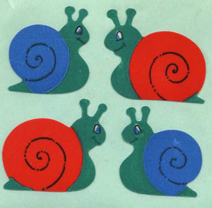 Wholesale - Pack of 12 Paper Stickers - Snails