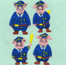 Load image into Gallery viewer, Wholesale - Pack of 12 Paper Stickers - Piggie Police