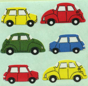 Wholesale - Pack of 12 Paper Stickers - Vintage Cars