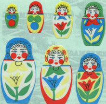 Load image into Gallery viewer, Wholesale - Pack of 12 Paper Stickers - Russian Dolls