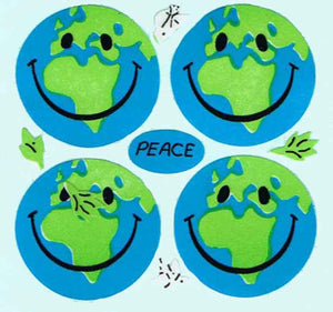 Wholesale - Pack of 12 Paper Stickers - Happy World