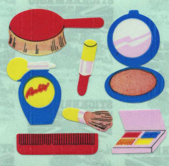 Wholesale - Roll of Paper Stickers - Make-up Set