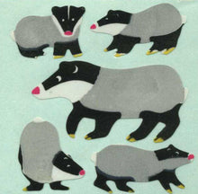 Load image into Gallery viewer, Wholesale - Pack of 12 Paper Stickers - Badger Family