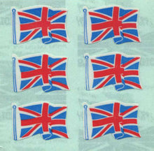 Load image into Gallery viewer, Wholesale - Pack of 12 Paper Stickers - Union Jacks X 6