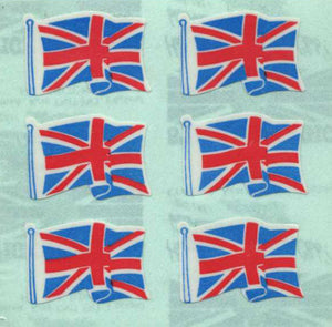 Wholesale - Pack of 12 Paper Stickers - Union Jacks X 6