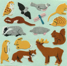 Load image into Gallery viewer, Wholesale - Pack of 12 Paper Stickers - Micro Forest Friends