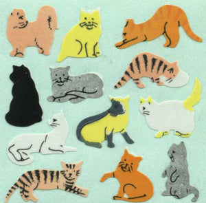 Wholesale - Roll of Paper Stickers - Micro Cats