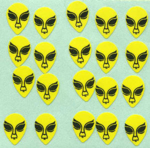 Wholesale - Pack of 12 Paper Stickers - Aliens