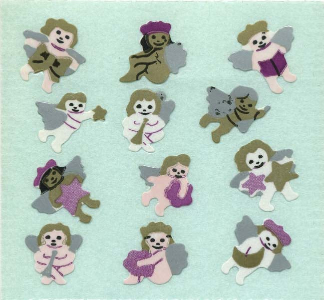 Wholesale - Roll of Paper Stickers - Cherub Angels