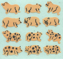 Load image into Gallery viewer, Wholesale - Pack of 12 Paper Stickers - Micro Pigs