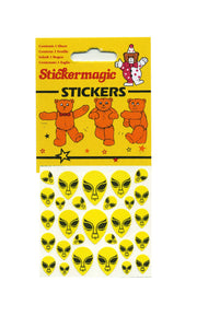 Wholesale - Pack of 12 Maxi Paper Stickers - Aliens