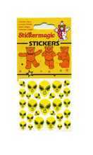 Load image into Gallery viewer, Wholesale - Pack of 12 x Maxi Stickers - Smiley Faces and Aliens