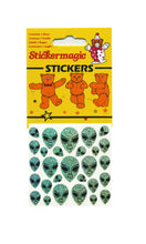 Load image into Gallery viewer, Wholesale - Pack of 12 x Maxi Stickers - Smiley Faces and Aliens