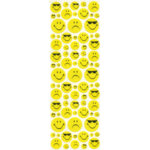 Wholesale - Roll of Maxi Stickers - Smiley Faces and Aliens