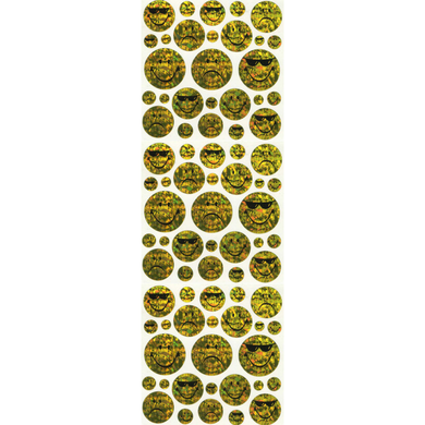 Roll of Maxi Stickers - Smiley Faces and Aliens