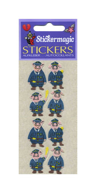 Wholesale - Pack of 12 Furrie Stickers - Piggie Police