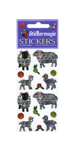 Wholesale - Pack of 12 Prismatic Stickers - Sheep Family