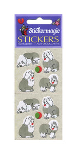 Wholesale - Pack of 12 Furrie Stickers - Sheepdog Puppies