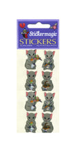 Load image into Gallery viewer, Wholesale - Pack of 12 Prismatic Stickers - Mr &amp; Mrs Mouse