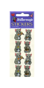 Wholesale - Pack of 12 Prismatic Stickers - Mr & Mrs Mouse