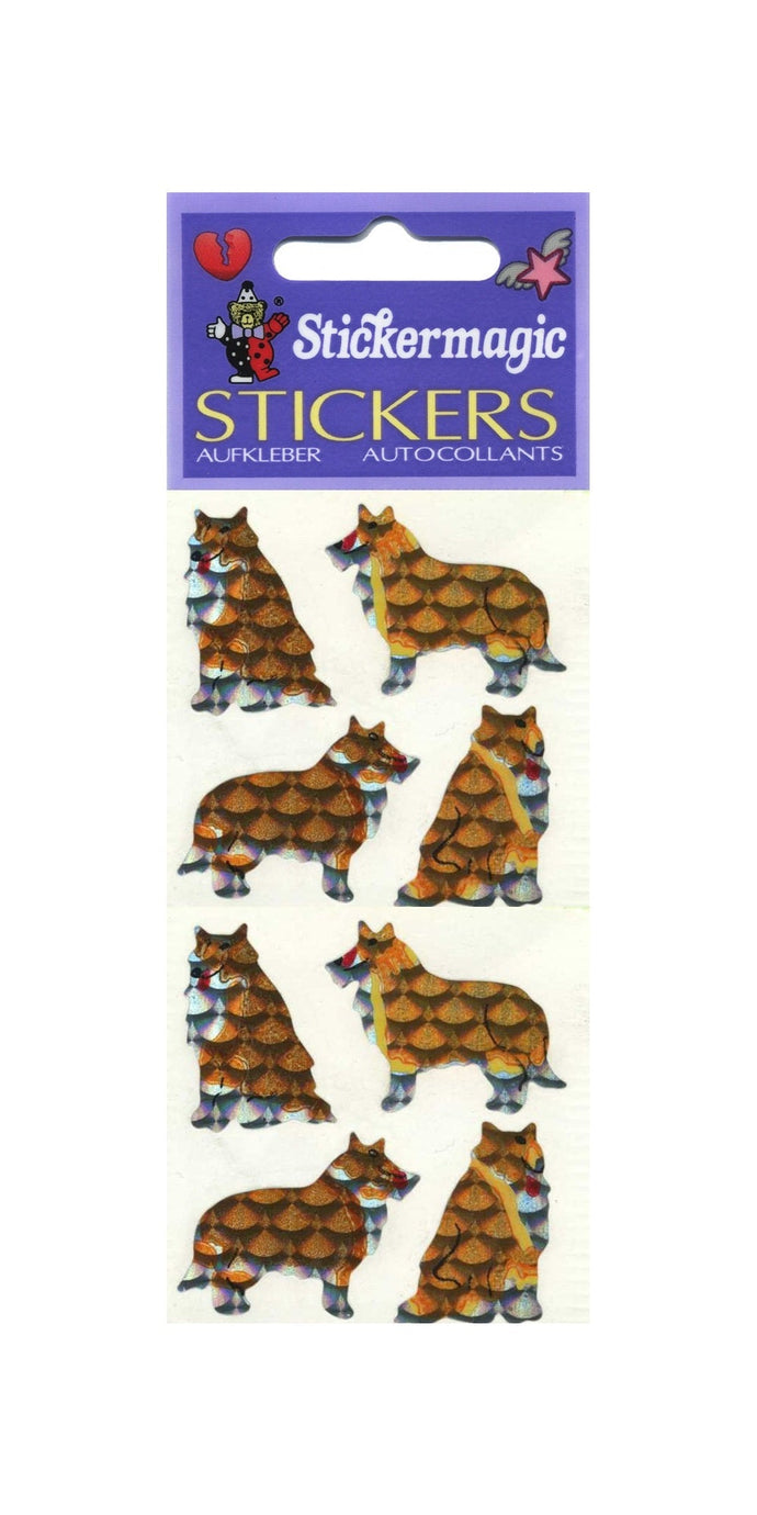 Wholesale - Pack of 12 Prismatic Stickers - Collies