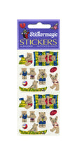 Load image into Gallery viewer, Wholesale - Pack of 12 Prismatic Stickers - Micro Teddy Seaside