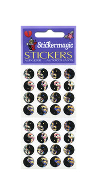 Wholesale - Pack of 12 Prismatic Stickers - Yin Yang