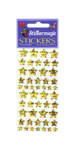 Wholesale - Pack of Sparkly Prismatic Stickers - 25 Stars