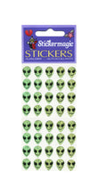 Load image into Gallery viewer, Wholesale - Pack of 12 Prismatic Stickers - Smiley Alien