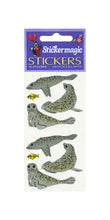 Load image into Gallery viewer, Wholesale - Pack of 12 Prismatic Stickers - Seals And Fish