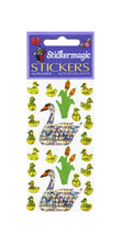 Load image into Gallery viewer, Wholesale - Pack of 12 Prismatic Stickers - Swans And Cygnets