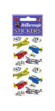 Load image into Gallery viewer, Wholesale - Pack of 12 Prismatic Stickers - Aeroplanes