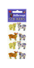 Load image into Gallery viewer, Wholesale - Pack of 12 Prismatic Stickers - Goat Kids