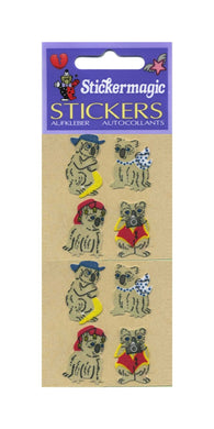 Wholesale - Pack of 12 Furrie Stickers - Funny Koalas