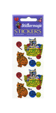 Load image into Gallery viewer, Wholesale - Pack of 12 Prismatic Stickers - Kittens Playing