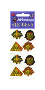 Wholesale - Pack of 12 Prismatic Stickers - Egyptian Smiley Faces