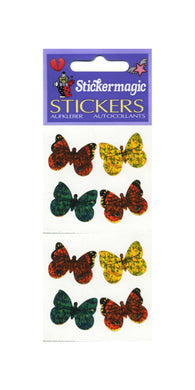 Wholesale - Pack of 12 Prismatic Stickers - Butterflies