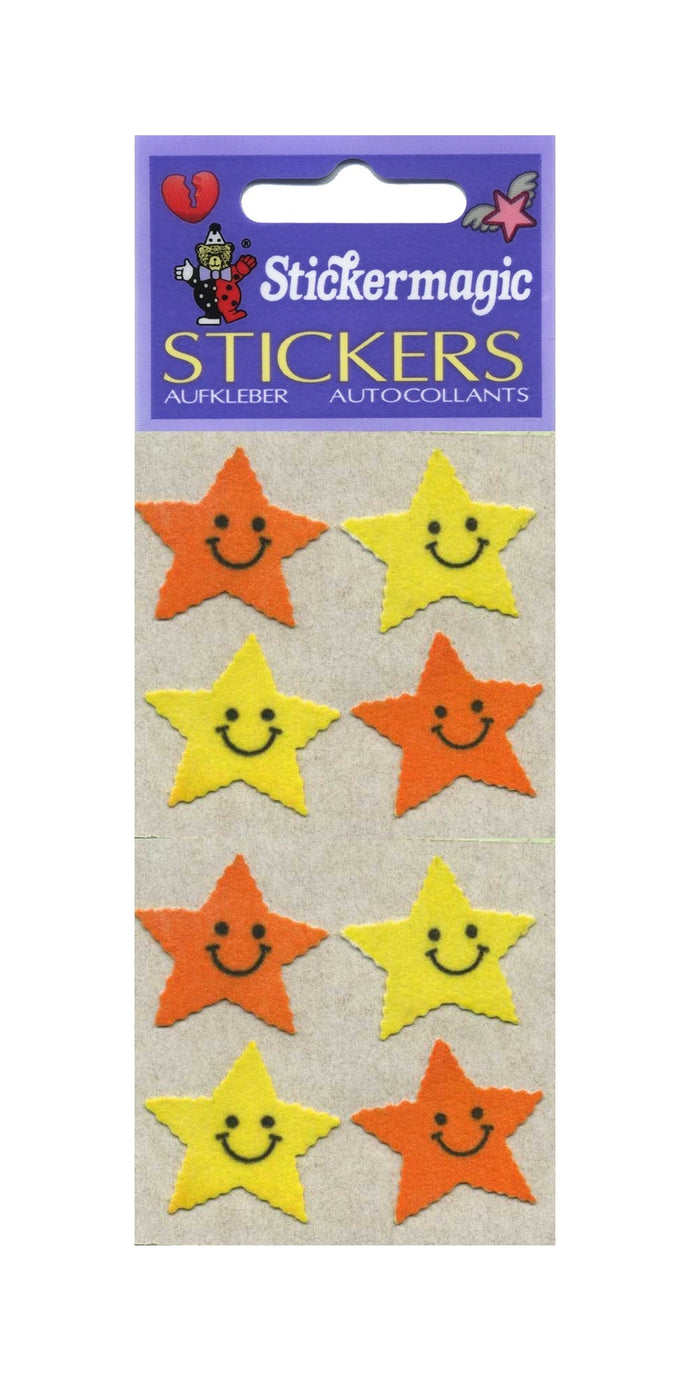 Wholesale - Pack of 12 Furrie Stickers - Smiley Stars