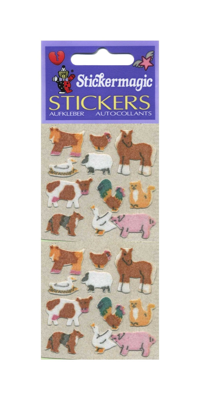 Wholesale - Pack of 12 Furrie Stickers - Micro Farmyard Friends