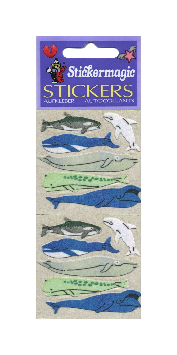 Wholesale - Pack of 12 Furrie Stickers - Micro Whales