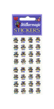 Load image into Gallery viewer, Wholesale - Pack of 12 Prismatic Stickers - Micro Silver Teddies