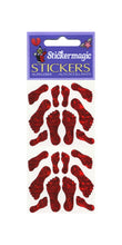 Load image into Gallery viewer, Wholesale - Pack of 12 Prismatic Stickers - Red Feet