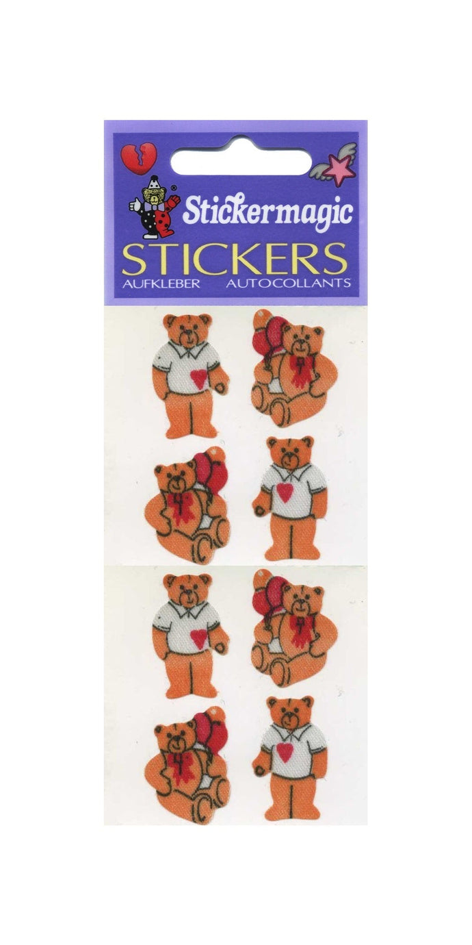 Wholesale - Pack of 12 Silkie Stickers - Teddies In T-Shirts