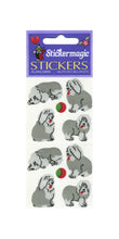 Load image into Gallery viewer, Wholesale - Pack of 12 Silkie Stickers - Sheepdog Puppies