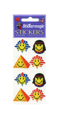 Wholesale - Pack of 12 Silkie Stickers - Egyptian Smiley Faces