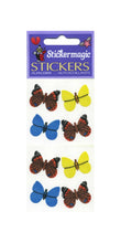 Load image into Gallery viewer, Wholesale - Pack of 12 Silkie Stickers - Multi Coloured Butterflies